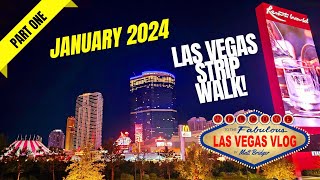 2024 Las Vegas Strip Walk: The Strat to Mirage - 6th January 2024 (Part 1 of 3)
