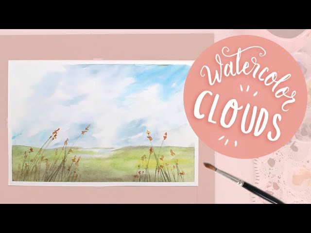 How To Paint Watercolor Clouds (Wispy, Realistic Tutorial)