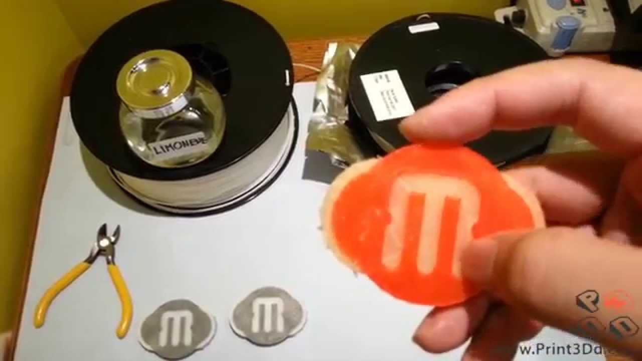 สาธิตการใช้ PVA และ HIPS Dissolvable filament YouTube