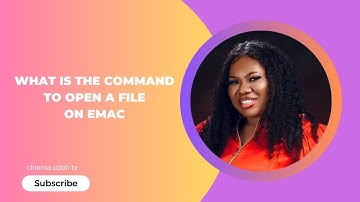 What is the Command  to open a file on Emac?