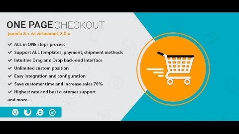 Virtuemart one page check out version 5.0.0 - Front End