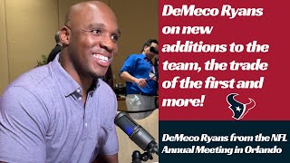 DeMeco Ryans Explains Texans Trade Down and Reviews New Texans