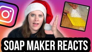 Professional Soap Maker Reacts To Instagram DIY Soap Videos | Royalty Soaps