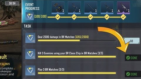 Call Of Duty Mobile Kill 3 Enemies using your BR Class Chip in BR Matches Task Complete