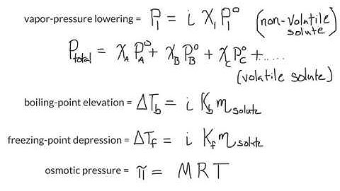 13.5 Colligative Properties