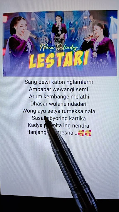 Lirik Lagu Lestari By Niken Salindry🥰🥰#liriklagu #lestari #by #nikensalindry #laguviral
