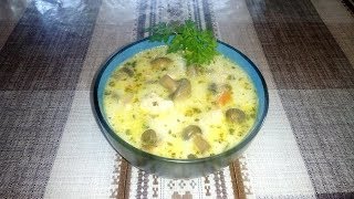 Безумно Вкусный Царский Суп с Филе Курицы , Грибами и Сыром ! Безумно Вкусный Царский Суп с Филе Курицы , Грибами и Сыром !