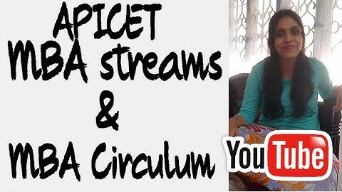 MBA Streams and MBA Circulum | #apicet #apicet2020 #apicetmba