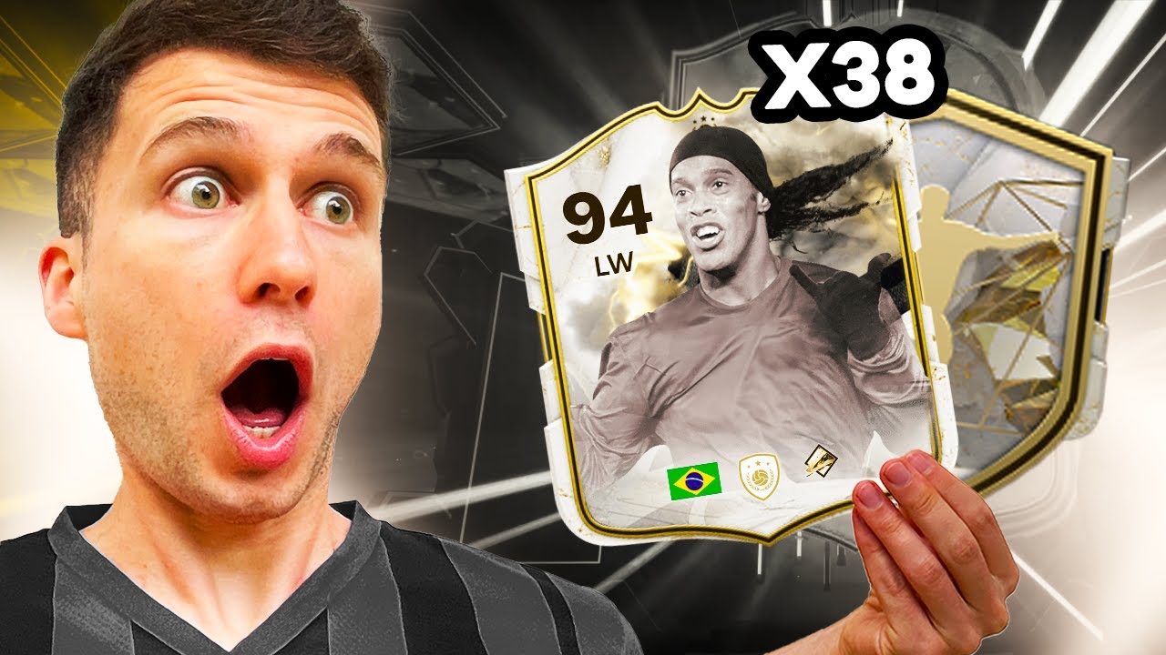 X38 ICON REPETECO QUE RENOVOU!!! TIREI O RONALDINHO 🤑🤑!!! EA FC 24 ULTIMATE TEAM