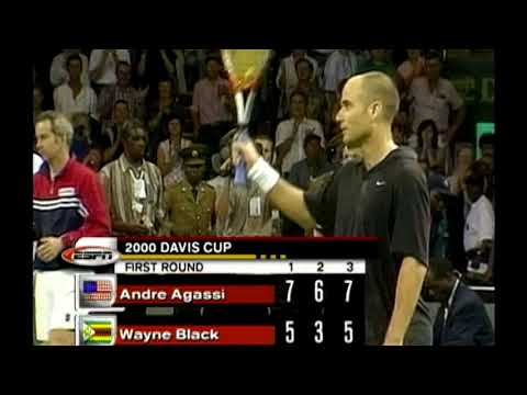 Davis Cup 2000 Andre Agassi vs. Wayne Black