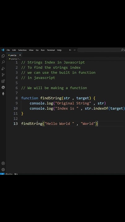 How to find index of strings in JavaScript #js #javascript #coding # ...