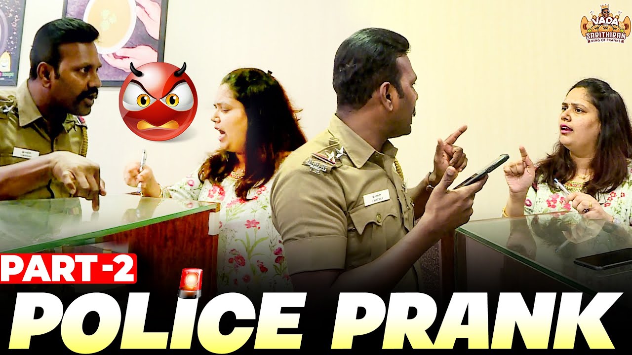 Police Prank   Part 2  Vada With Sarithiran  RJ Sarithiran  COPS Prank  Fun Prank  Prank