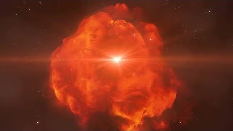 Red Space Nebula Stock Motion Graphics