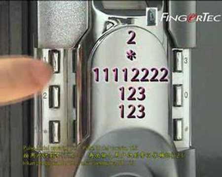 Keylock 6600_07-Deletion User ID & Fingerprint