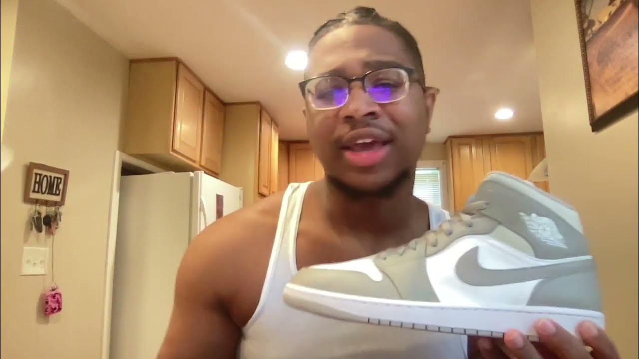 Interesar Si Planificado Air Jordan 1 Mid 'College Grey' Unboxing / On Feet / Review - YouTube