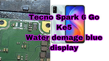 Tecno spark 6 go blue display graphic ic easy way