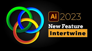 How to Apply Intertwine - New Feature in Adobe Illustrator 2023