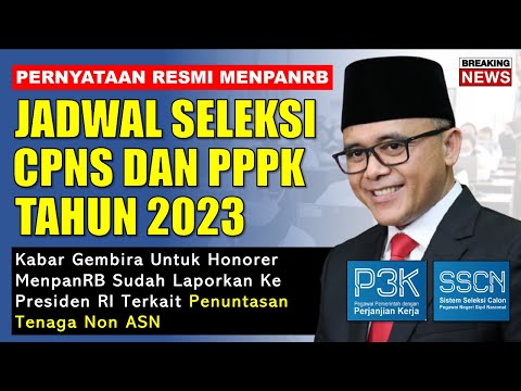 Jadwal Seleksi CPNS dan PPPK 2023 Pernyataan Resmi MenpanRB - Cek Sekarang !!