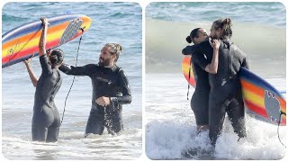 Zoe Saldana plants a steamy kiss on her husband Marco Perego | Latest Celebrity News