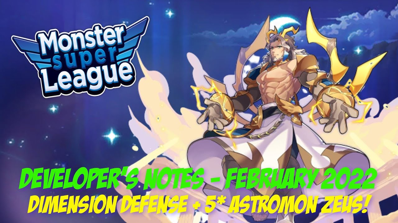 February 2022 Developer's Notes | Monster Super League
