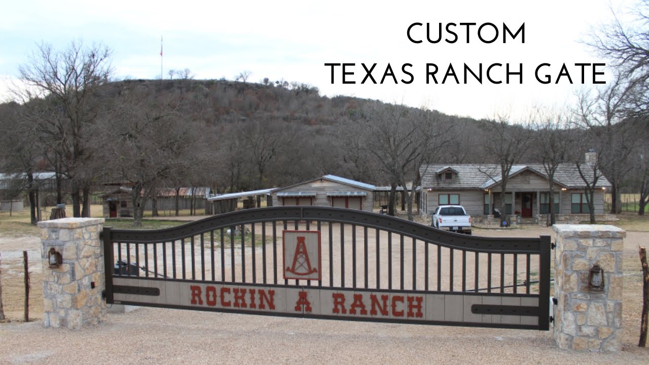 Rockin R Gate Rockin A Ranch Gates - YouTube