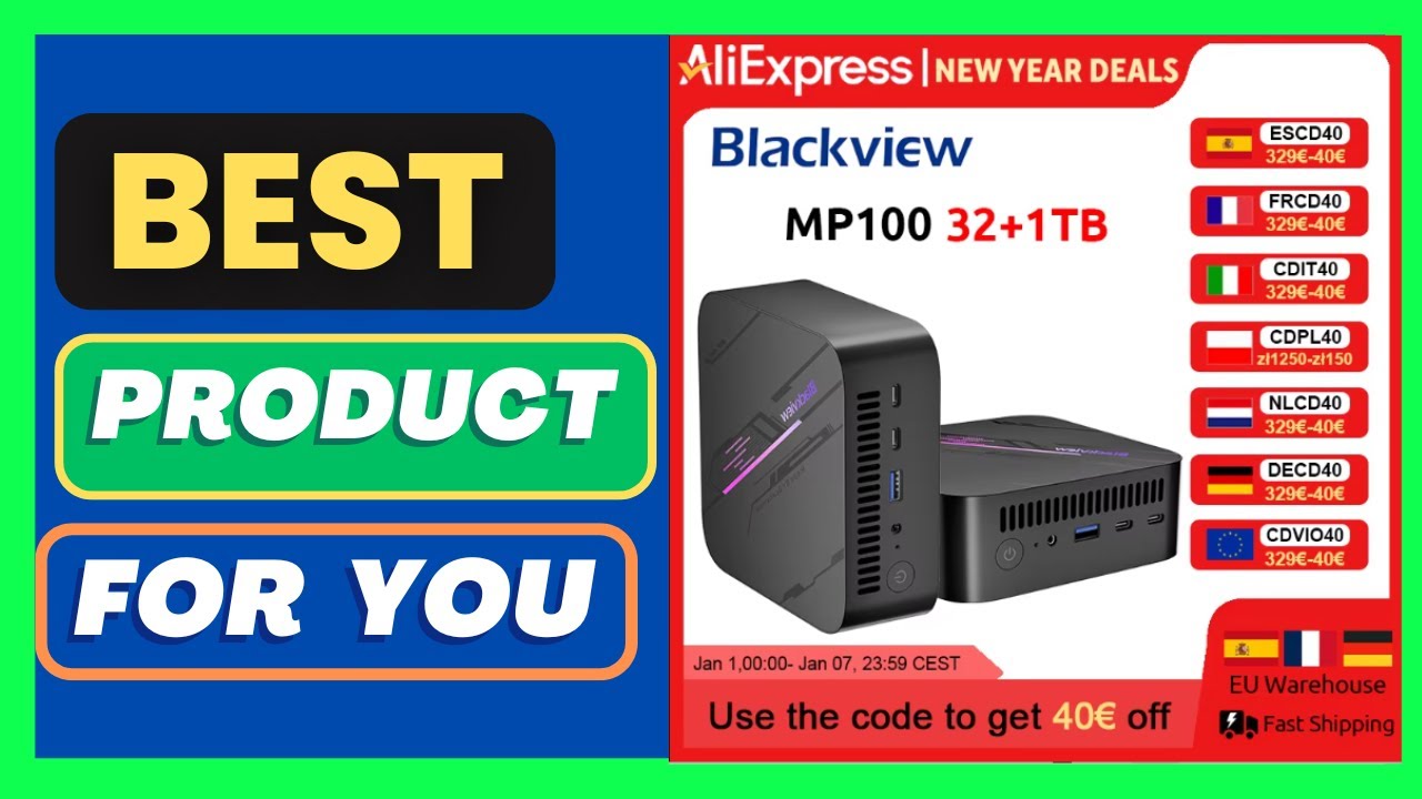 Blackview MP100 NEW Mini PC AMD Ryzen 5 7430U