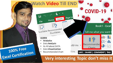 Discover Talent Presents | COVID-19 Cases Visualize with Recommended chart Ms Excel – No Coding