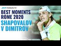 Denis Shapovalov vs Grigor Dimitrov: Best Moments! | Rome 2020