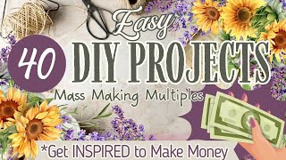MUST SEE!!'40' WOOD DIY's EASY DIY'S~MASS MAKING for Home Decor Profit DIY Decor