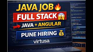 🔥 Java Full Stack Developer Job 2026 | Virtusa Hiring | Pune | Skills, Role &amp; Apply Guide