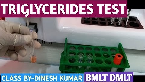 Triglycerides Test Practical Video TG test Cholesterol Test by Semiautomatic biochemistry analyser