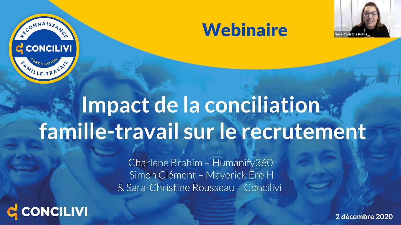 Webinaire : Impact de la conciliation famille-travail sur le recrutement