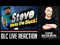 Super Smash Bros Ultimate - Minecraft Steve DLC Reveal - Live Reaction + Discussion