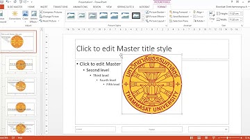 ใส่ logo ให้กับทุก Slide ง่ายๆ ด้วย แม่แบบเอกสาร (PowerPoint)