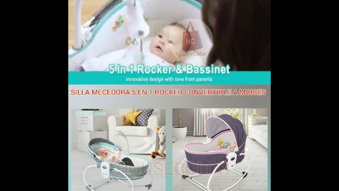 Silla mecedora 5 en 1 UNIMO Kinderkraft. Silla mecedora, Hamaca, Silla, Cuna clásica