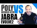 Poly Voyager 4220 UC vs Jabra Evolve2 65 Comparison Video!