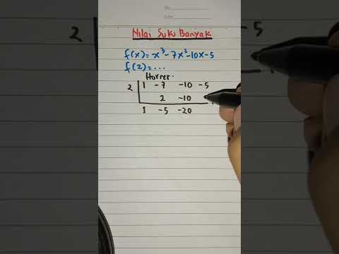 Nilai Polinomial Menggunakan