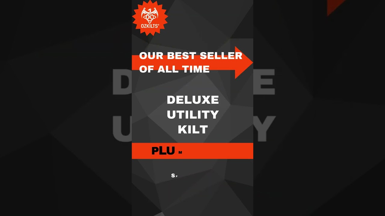 Deluxe Utility Kilt in Plum Brown