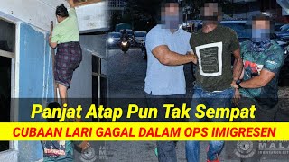 Niet eens het plafond beklommen‼️ Geïntegreerde razzia in Taman Emas, 218 buitenlanders gearresteerd