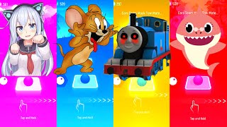 Hibiki Kantai Vs Jerry Mouse Vs Thomas Train Exe Vs Baby Shark Tiles Hop Edm Rush 1
