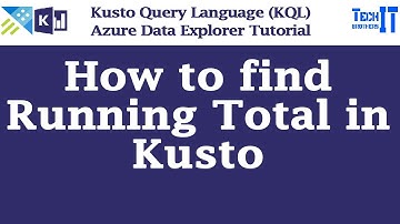 How to find Running Total in Kusto | Prev Function in Kusto Query | Kusto Query Language Tutorial