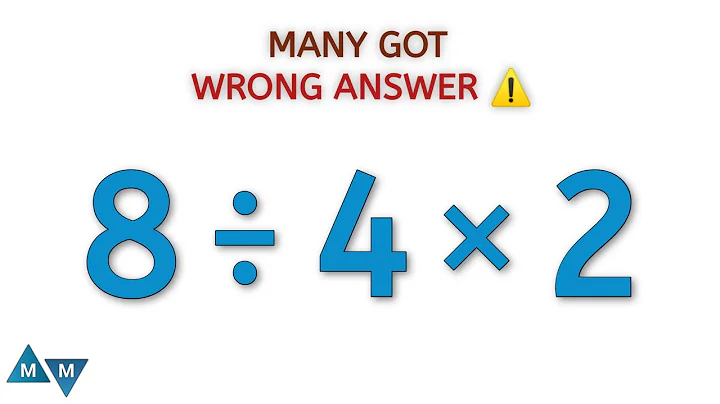 A Tricky Maths Expression‼️ | 8÷4×2=? | Can you solve it❓