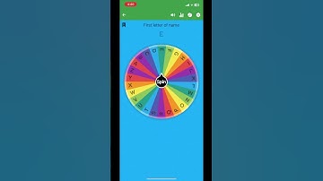 If it lands on your first letter of name your out #fun #cool #spinthewheel #guessing