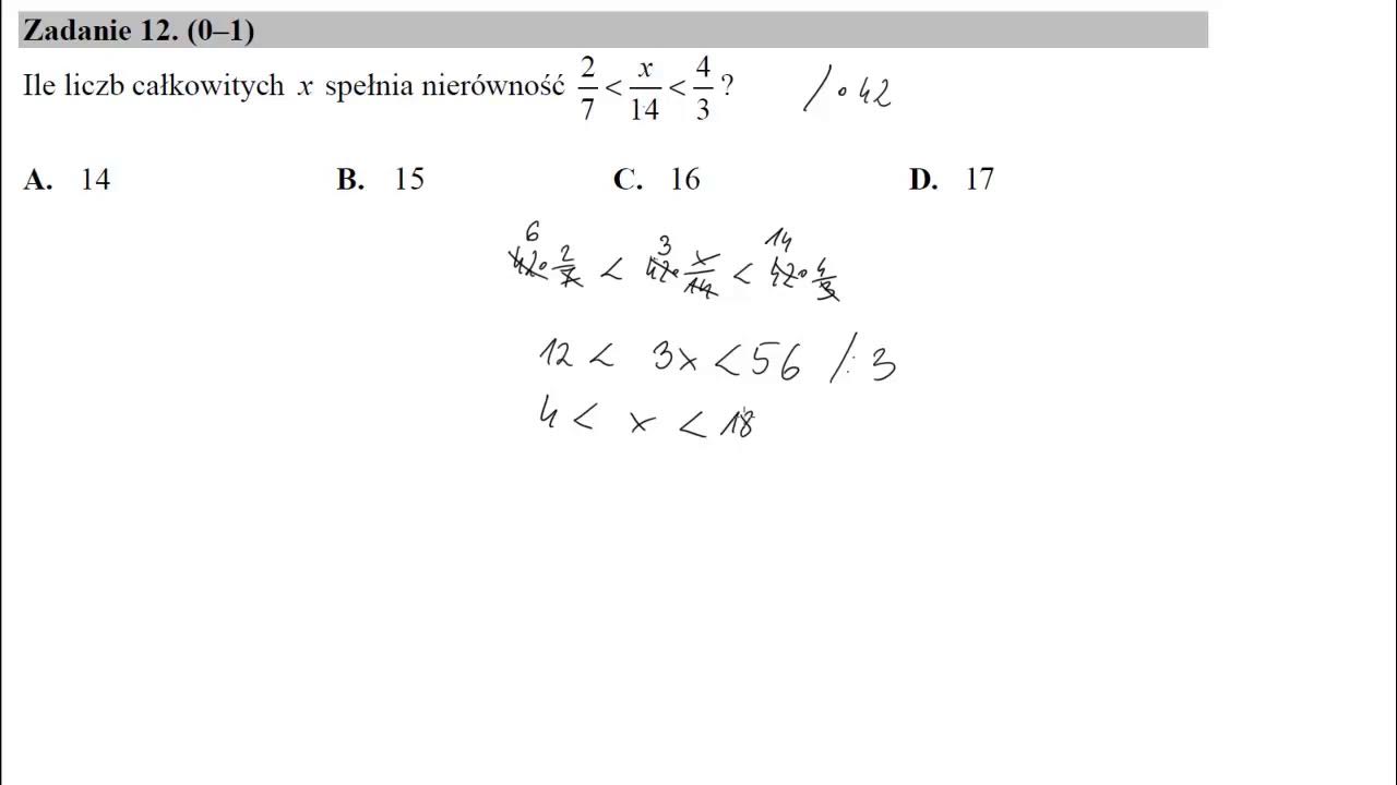 Ile Liczb Całkowitych X Spełnia Nierówność www.youtube.com
