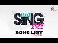 Lets sing 2022  song list  all dlc nintendo switch