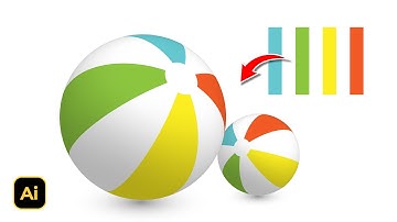 How to Make 3D Beach Ball | Adobe Illustrator Tutorials