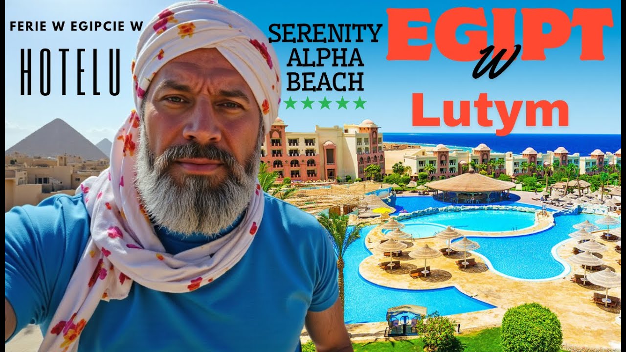 Egipt w LUTYM 🌴 Ferie w HURGHADZIE | Hotel SERENITY Alpha Beach – spacer i opinia. Egipskie Malediwy