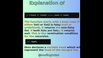 🚀 Algorithm Explained: Merging Two Sorted Linked Lists in JavaScript #Algorithms #DataStructures