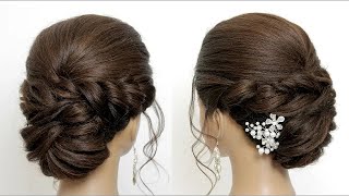 Easy Updo Tutorial. Bridal Hairstyle For Long Hair