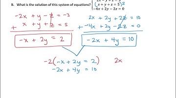 Solve a System of Equations in Three Variables (part 2)